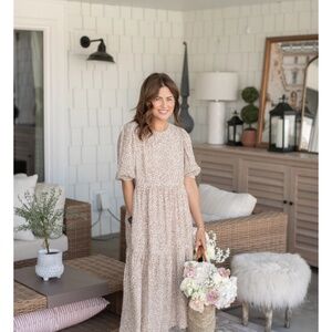 Boardwalk Maxi Dress Brown Floral
